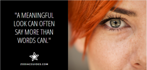 half of a womans face with a quote